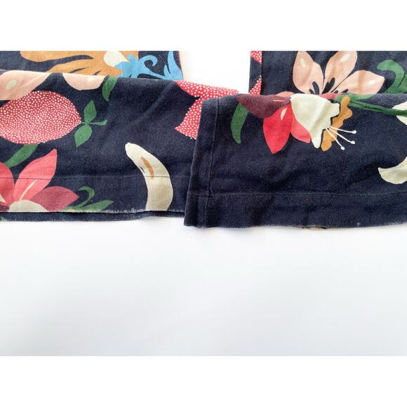 Black Farm Rio Calla Flared Floral Print Pants Size XS FLAWED - Picture 8 of 11
